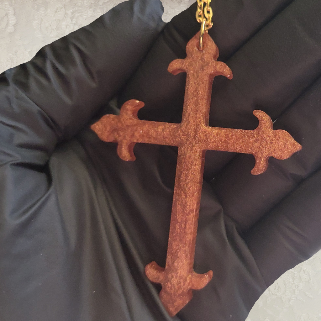 Gold Cross Necklace - Gold Chain