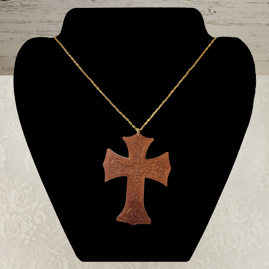 Gold Cross Necklace - Gold Chain