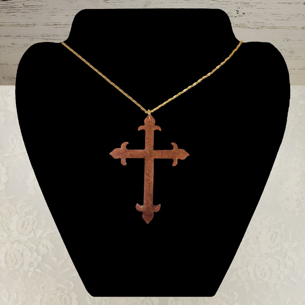 Gold Cross Necklace - Gold Chain