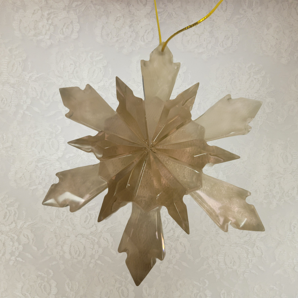 Golden Brown Star Ornaments, 3 Pack