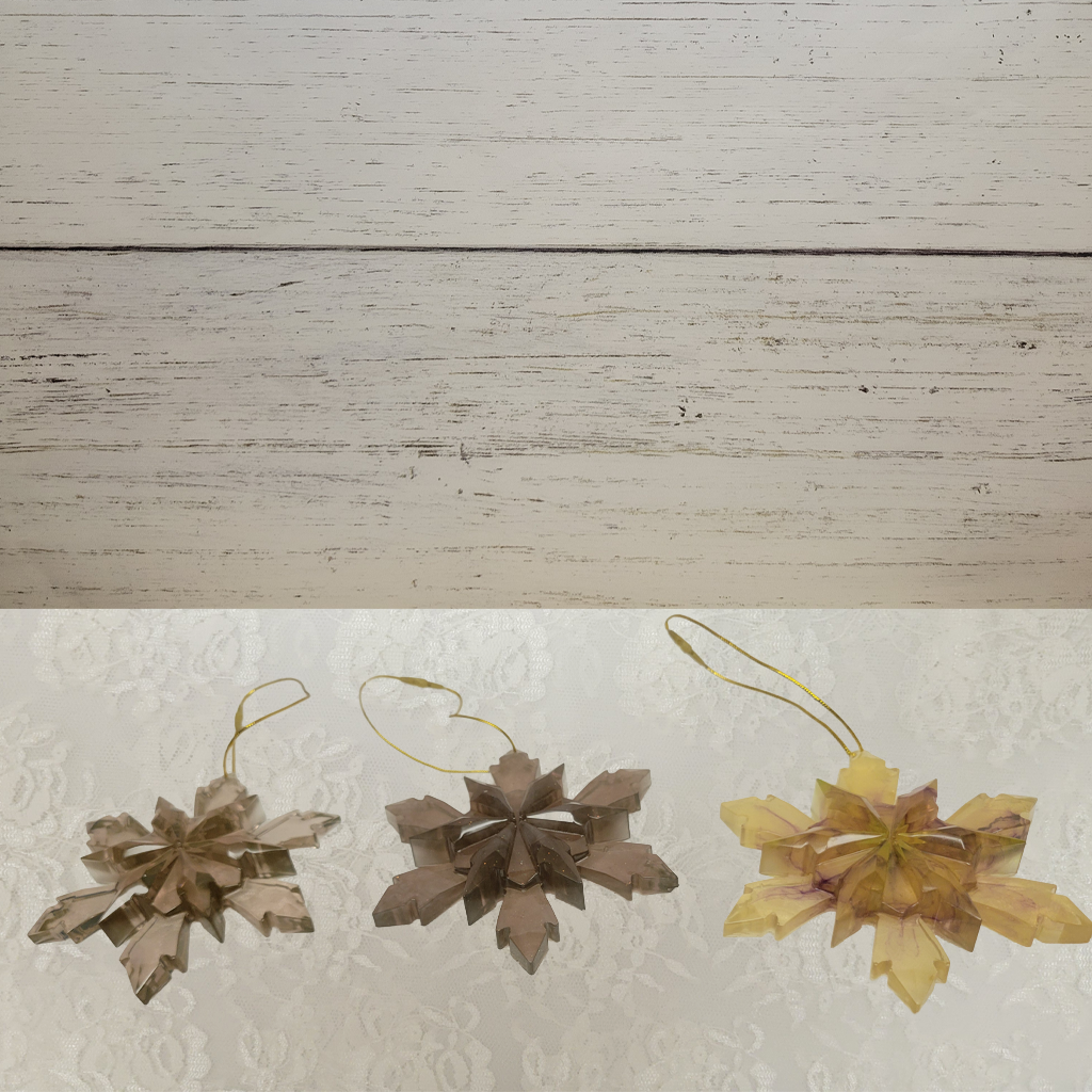 Golden Brown Star Ornaments, 3 Pack