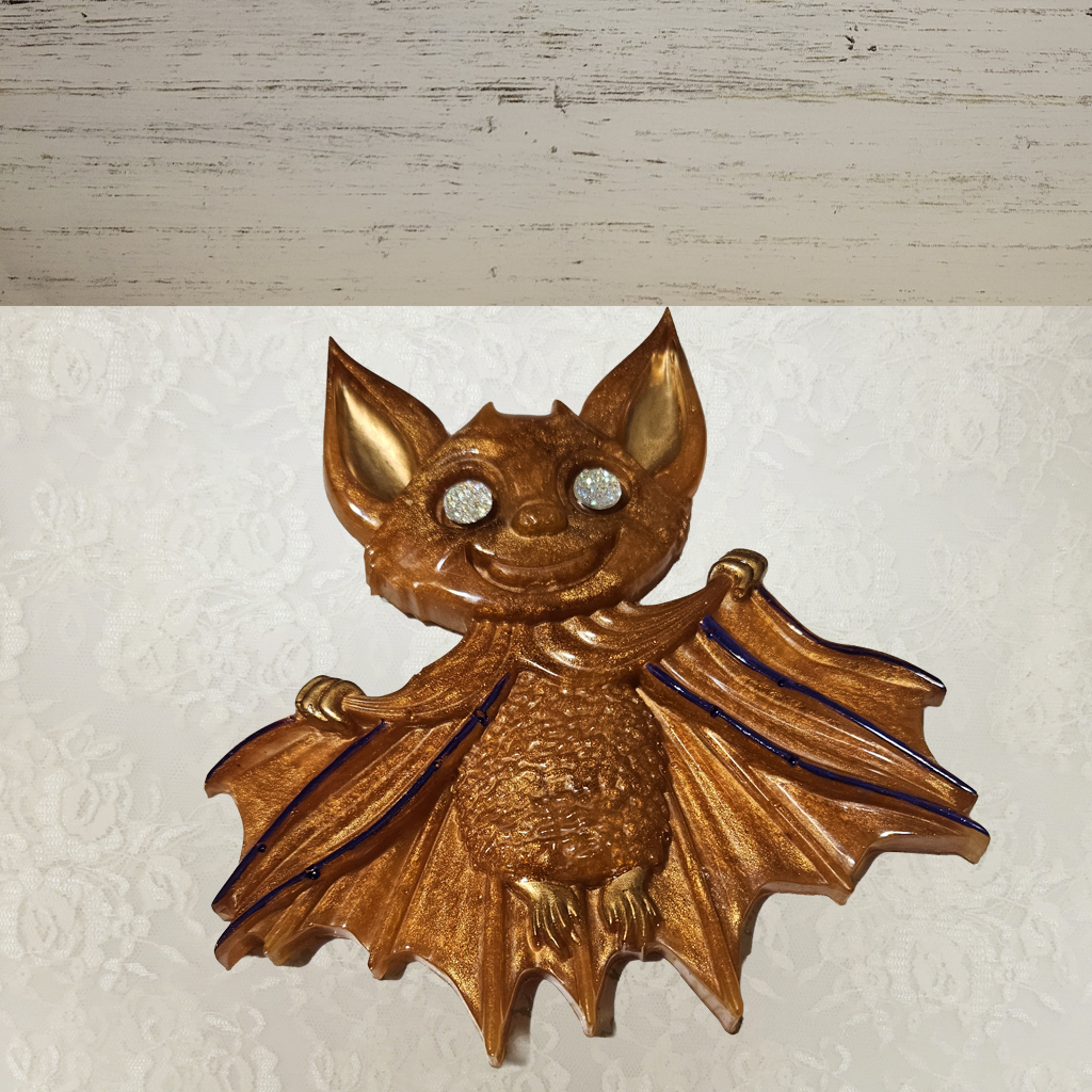 Happy Bat With Wings Spread