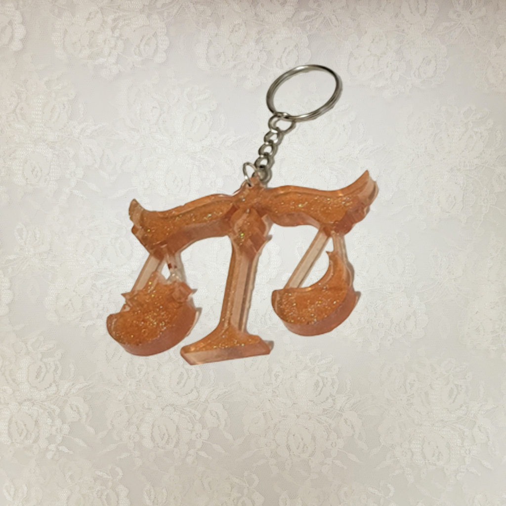 Horoscope Keychain - Gold Color