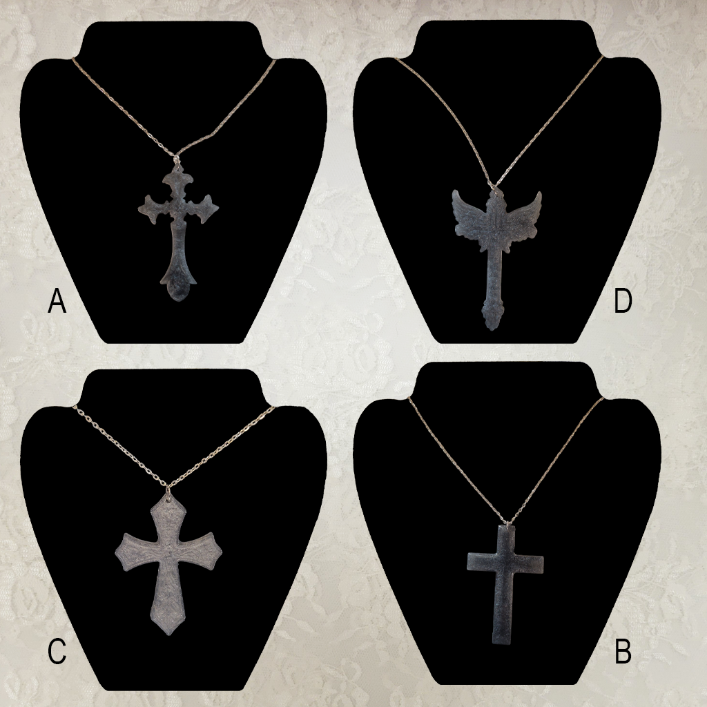 Silver Cross Necklace - Silver Chain