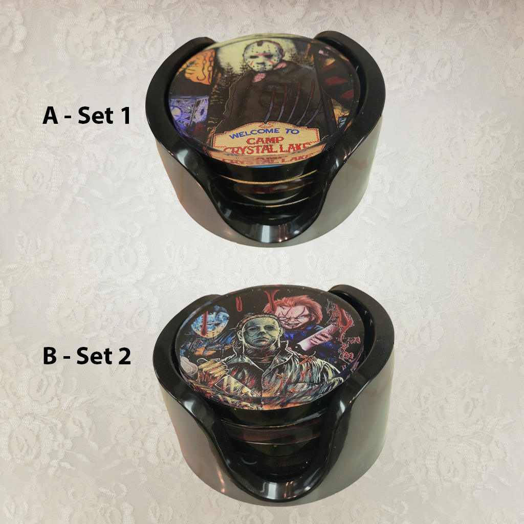 Movie Monsters Coasters plus Holder