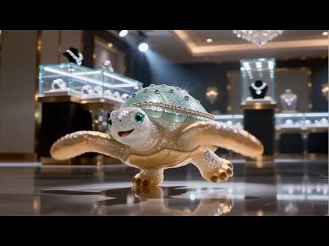 Turtle Figurines With Bling