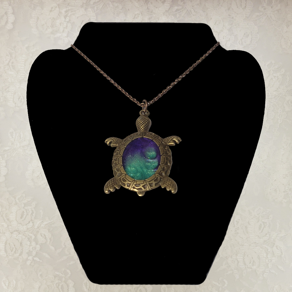 Turtle Silver and Copper Colored Necklaces