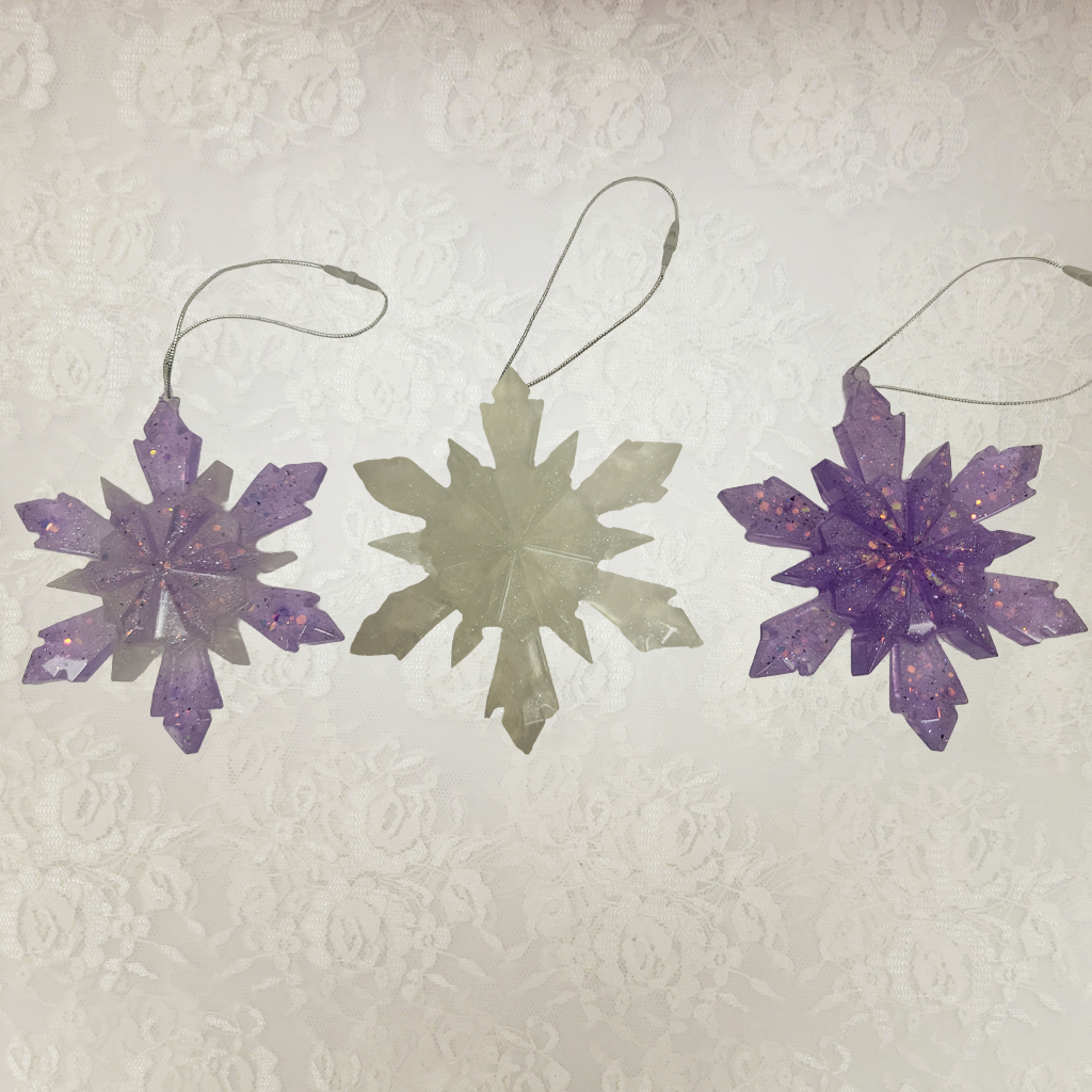 Star Ornaments, Various Colors, 3 Pack