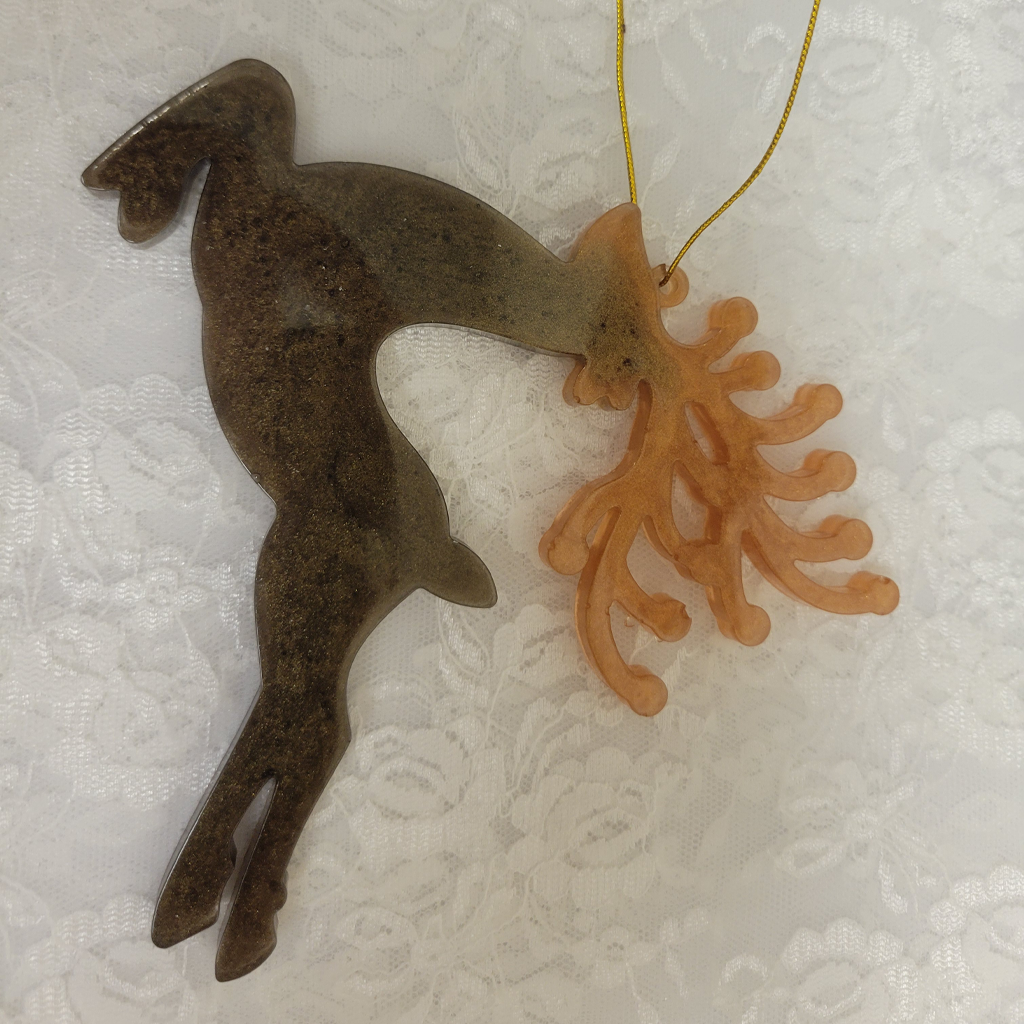 Reindeer Ornaments, 6 Styles, 10 Pack