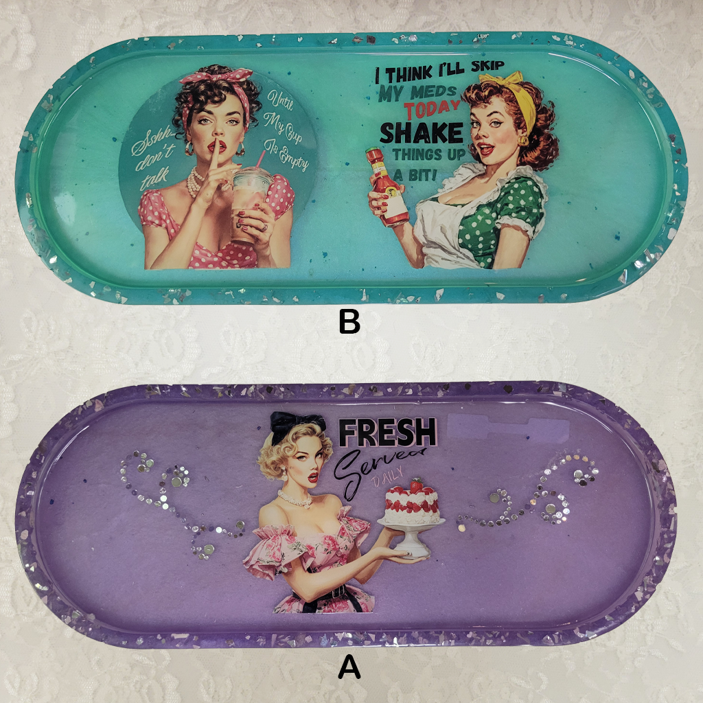 Retro Women Trays