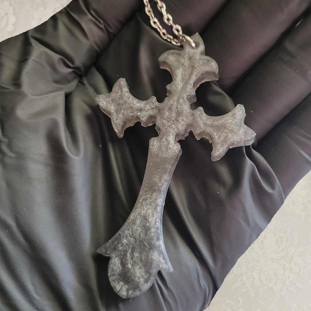 Silver Cross Necklace - Silver Chain