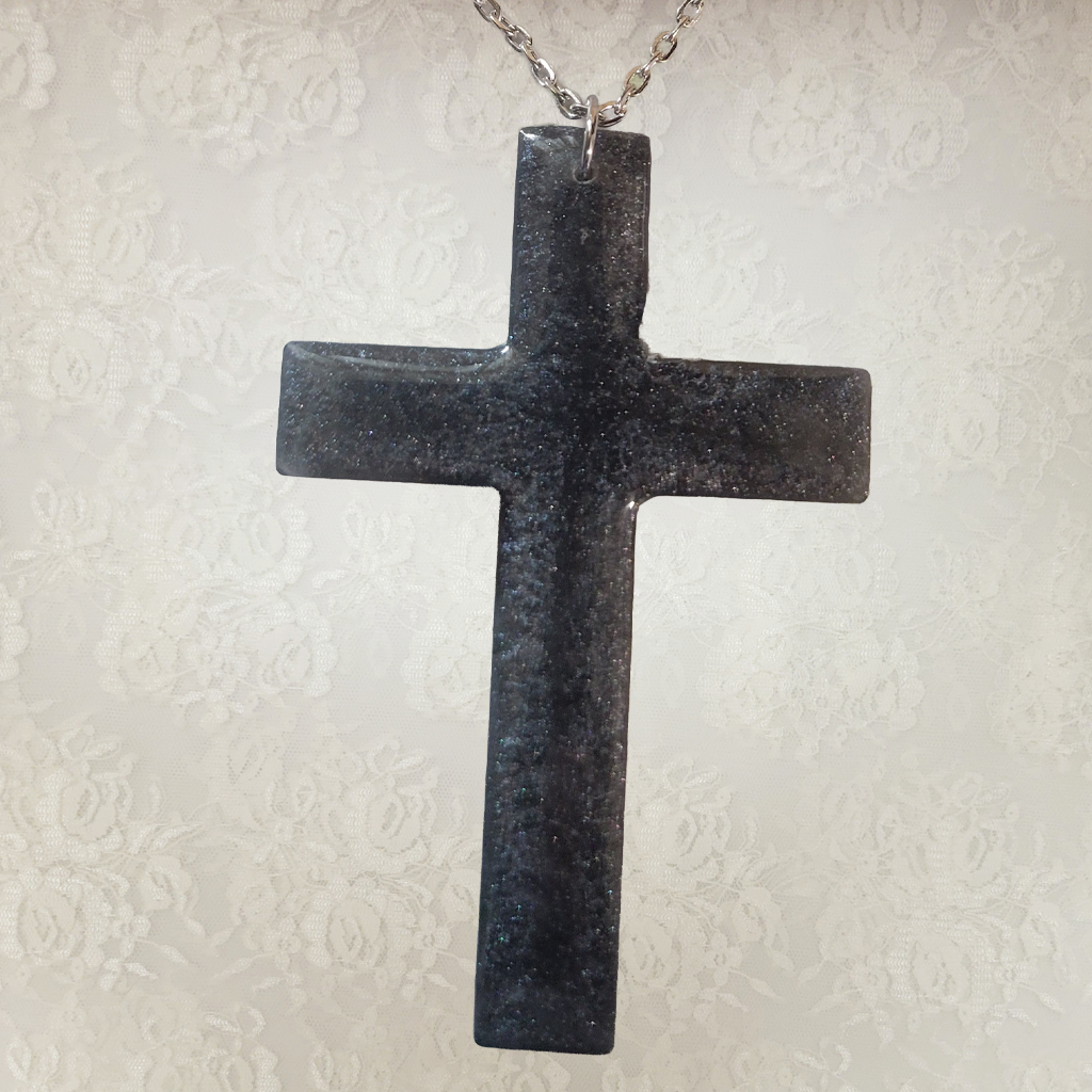 Silver Cross Necklace - Silver Chain