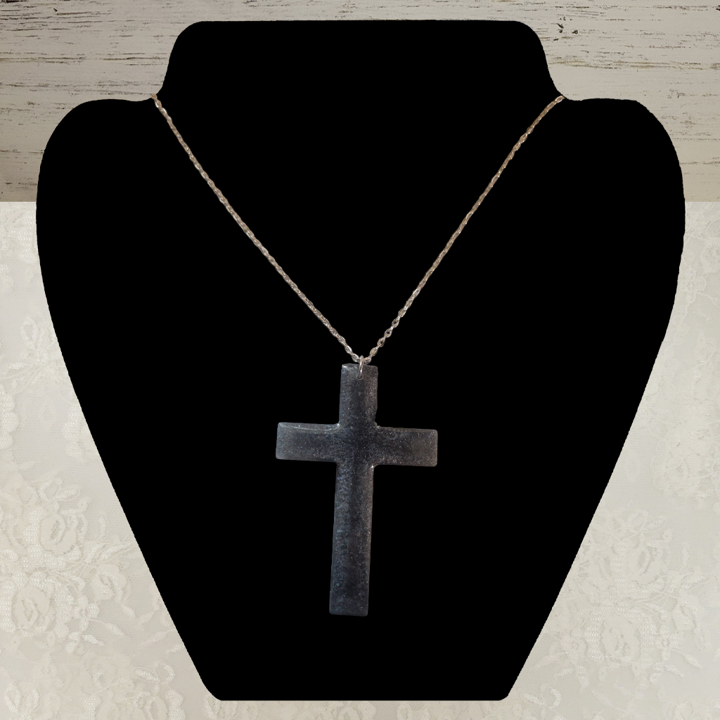 Silver Cross Necklace - Silver Chain