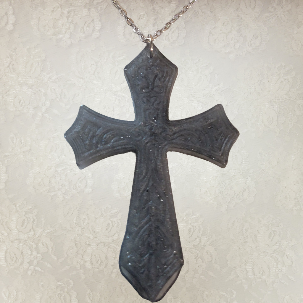 Silver Cross Necklace - Silver Chain