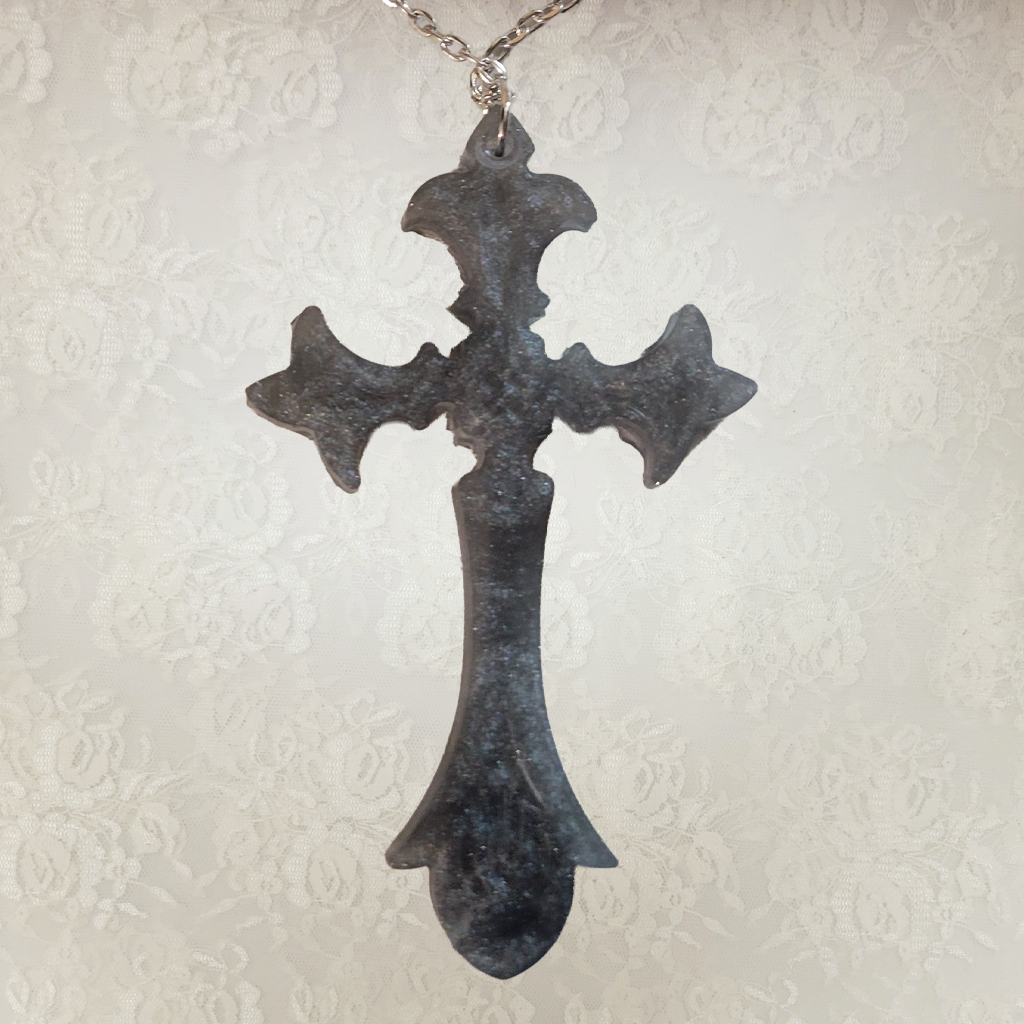 Silver Cross Necklace - Silver Chain