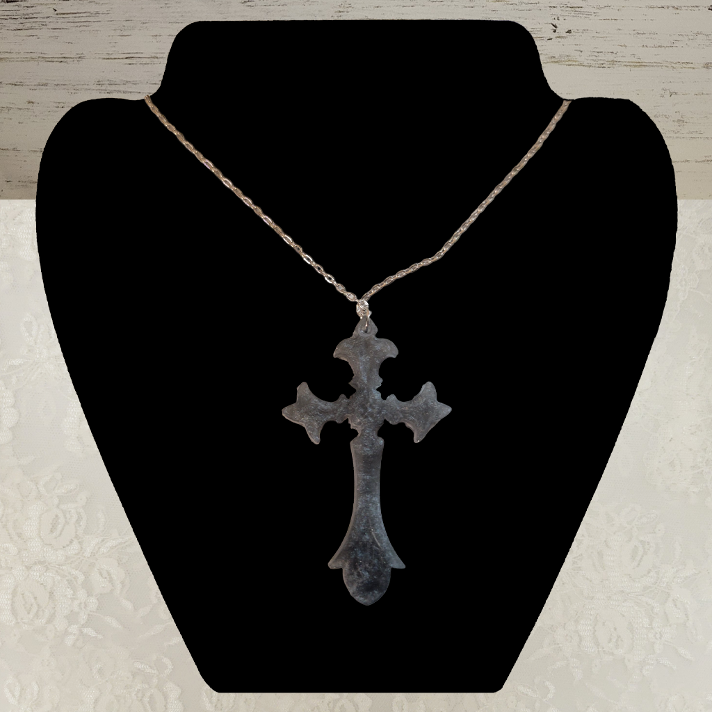 Silver Cross Necklace - Silver Chain