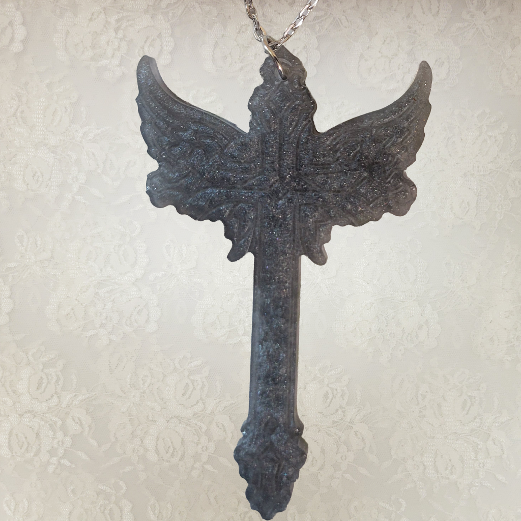 Silver Cross Necklace - Silver Chain