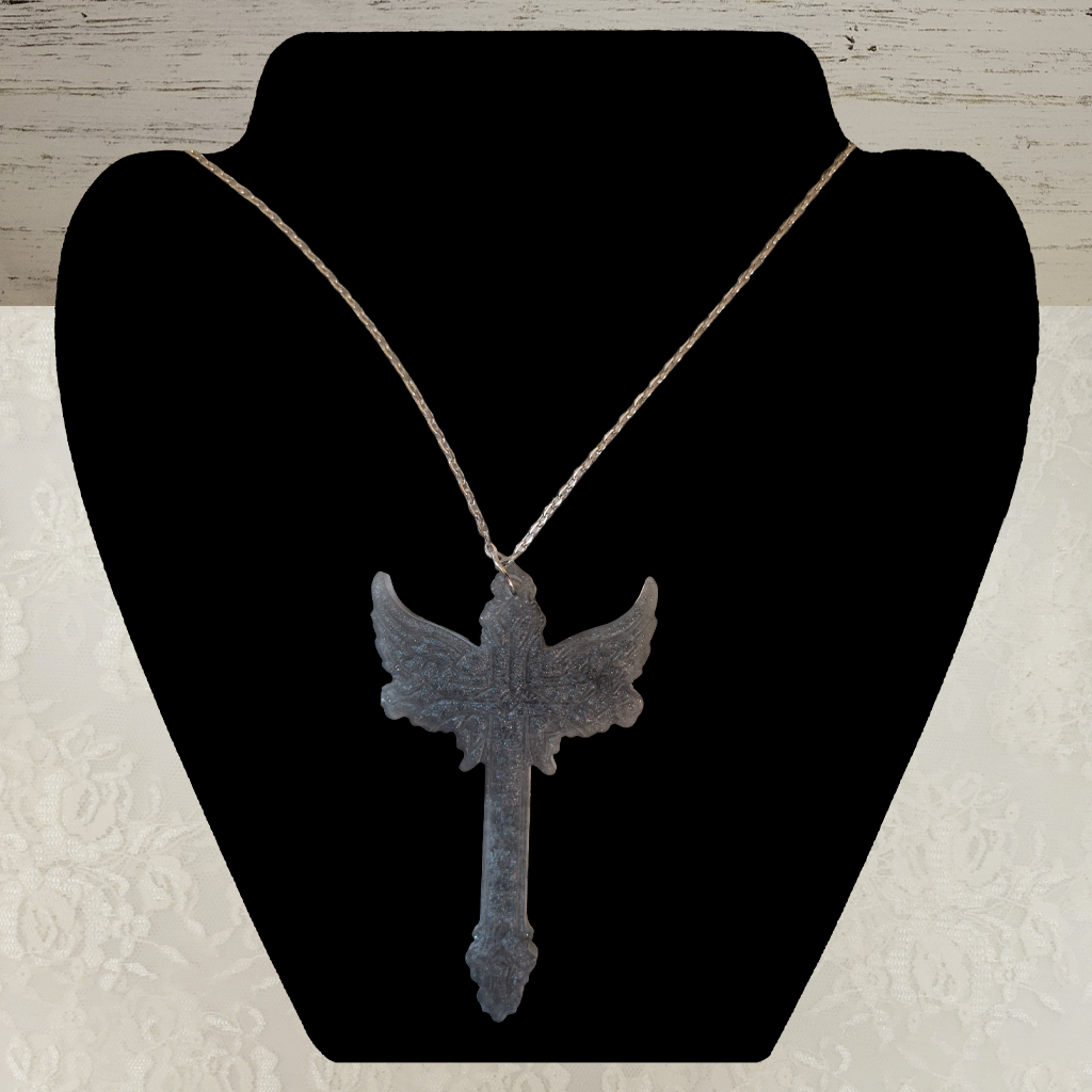 Silver Cross Necklace - Silver Chain