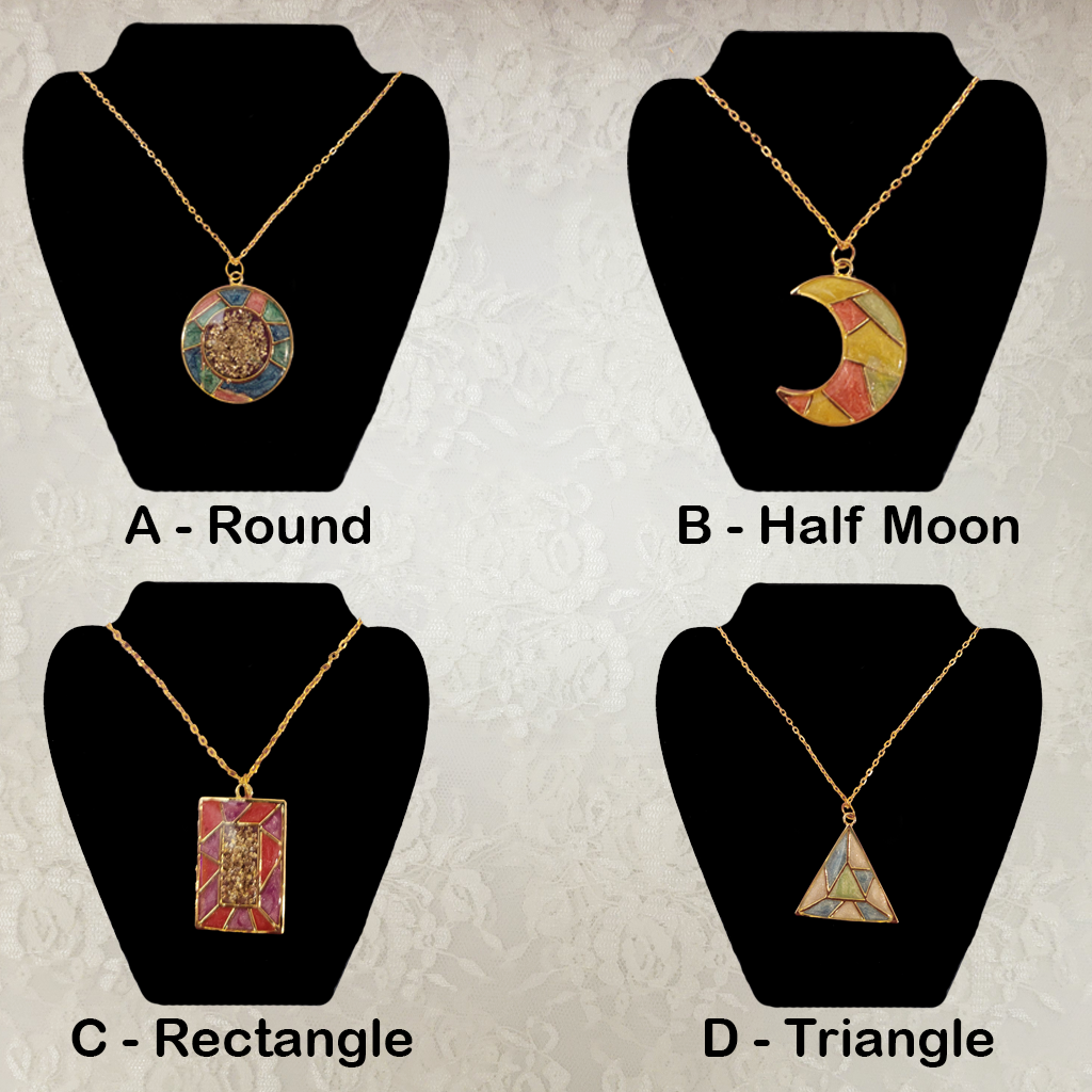 Pearlescent Necklaces Various Shapes