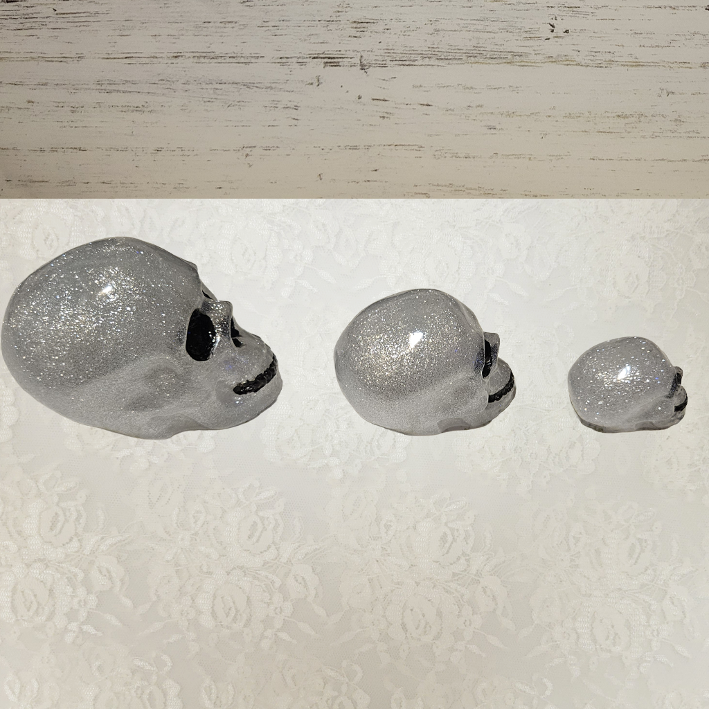 Skulls, 2-3 pk Resin