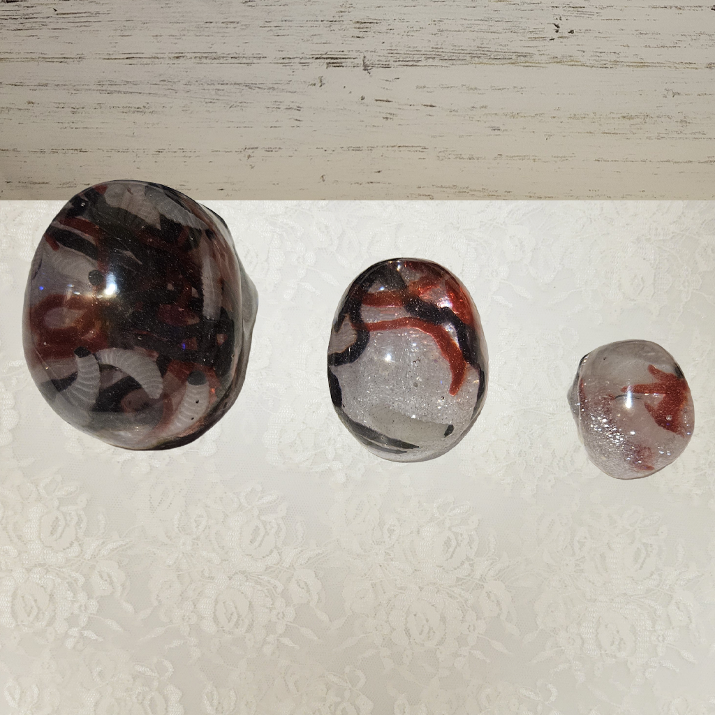 Skulls, 2-3 pk Resin
