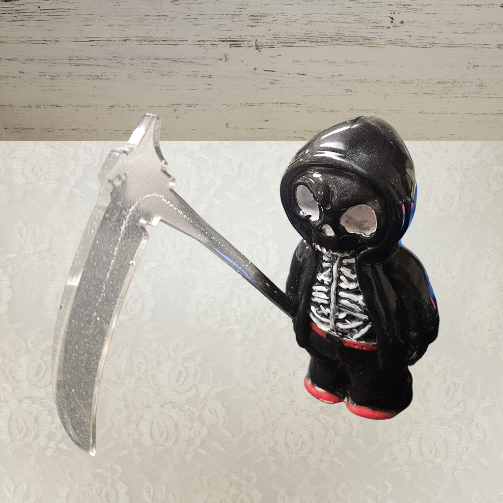Little Reaper, Black, Resin