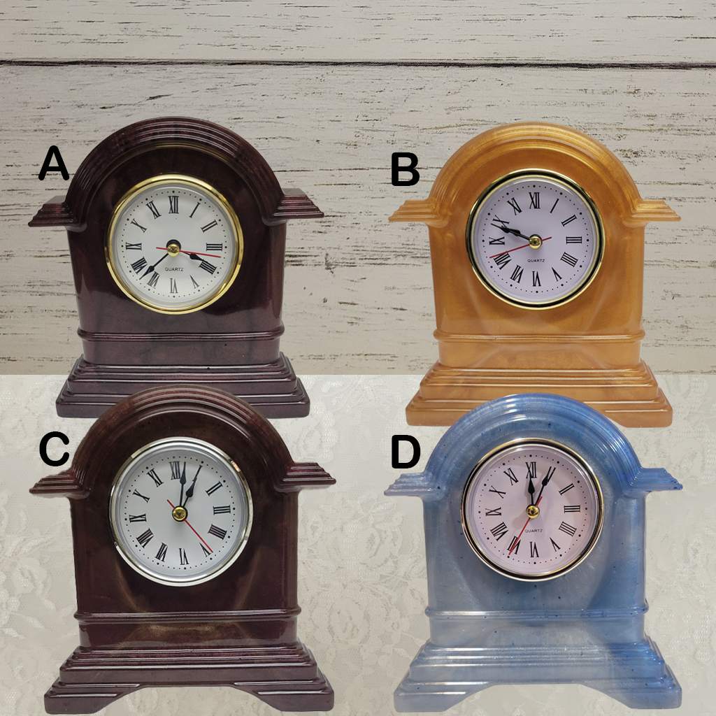 Clocks, Vintage Mantel Resin Clocks