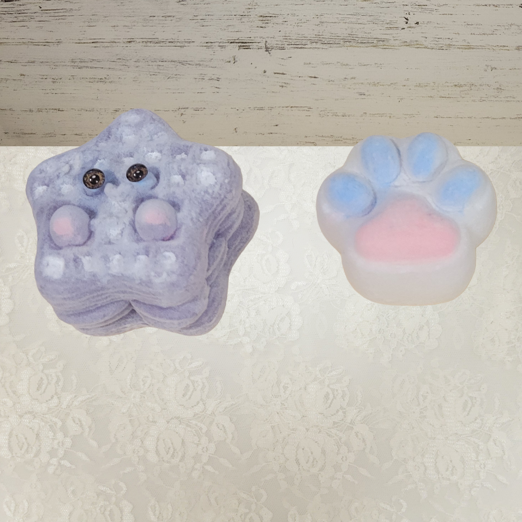 Squishy, Waffle and Paw