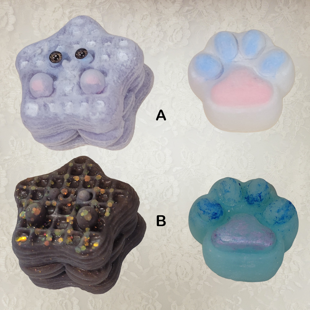 Squishy, Waffle and Paw