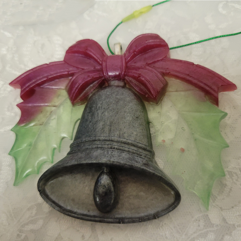 Christmas Bell Ornaments, 4 Pack, 2 Styles