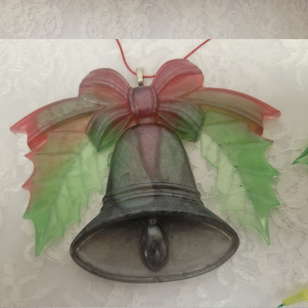 Christmas Bell Ornaments, 4 Pack, 2 Styles