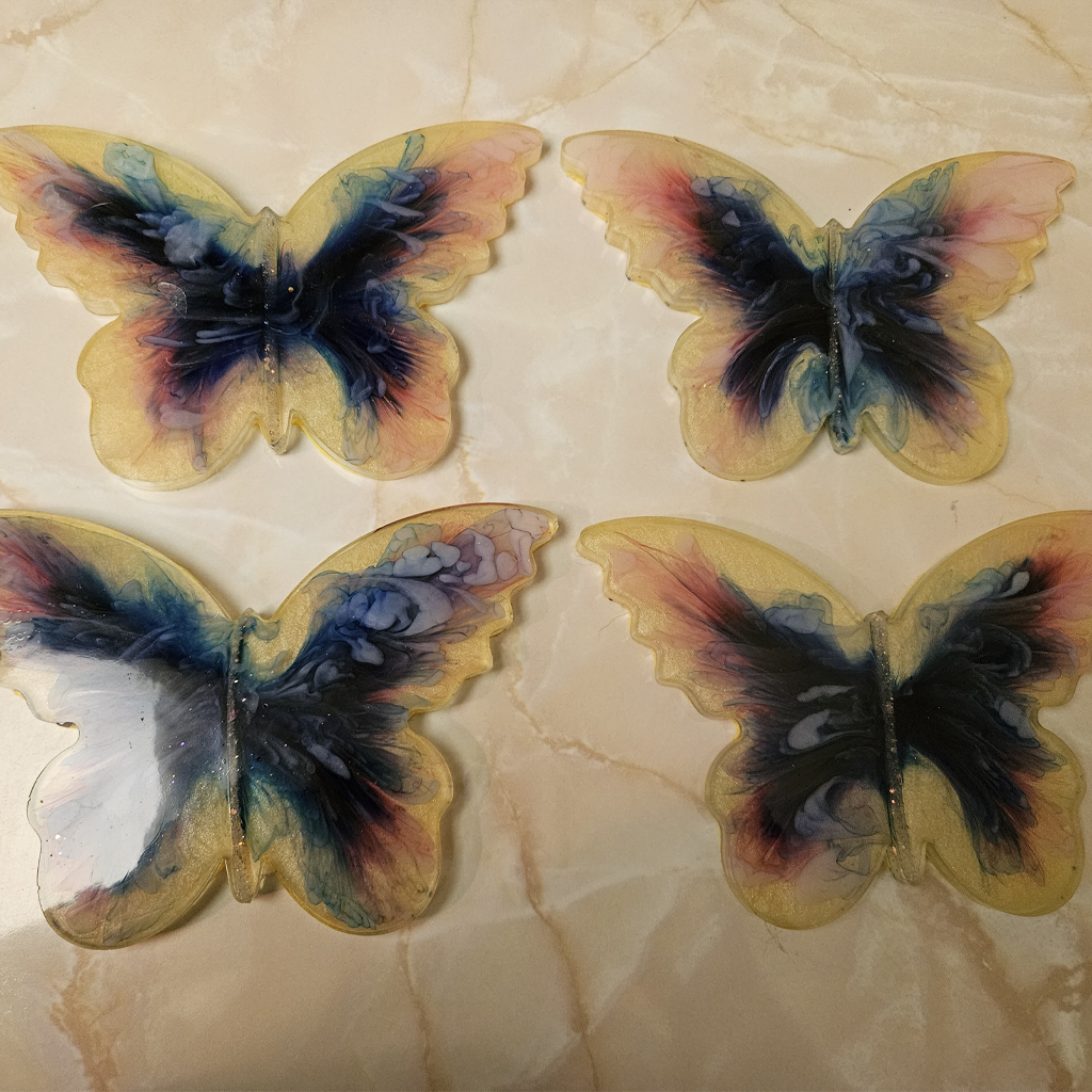 Butterfly Coasters Set of 4